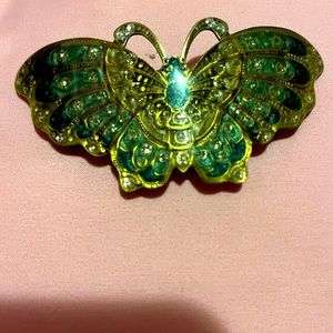 Vintage butterfly hair clip